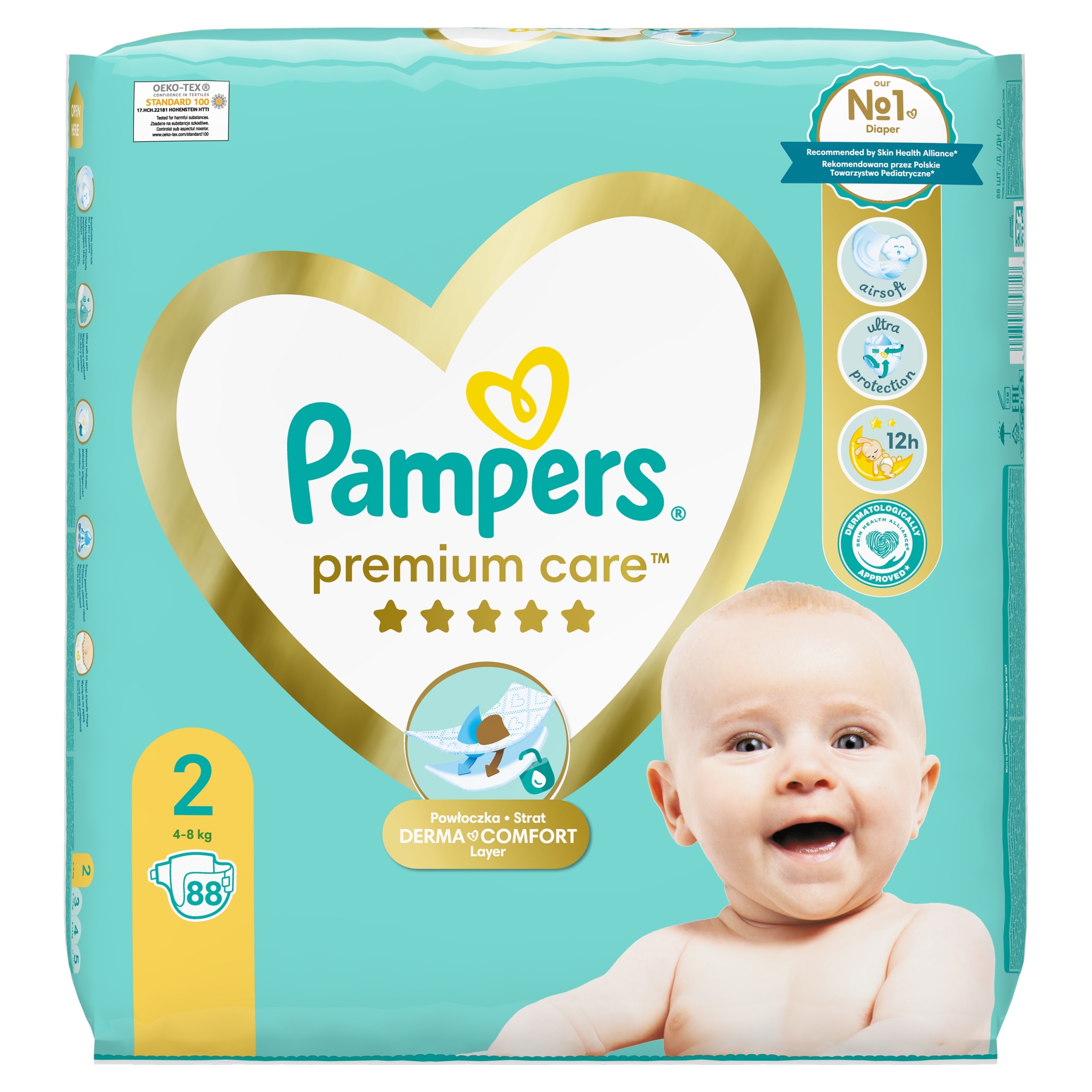 pampers new baby 2 pieluchy 144 s