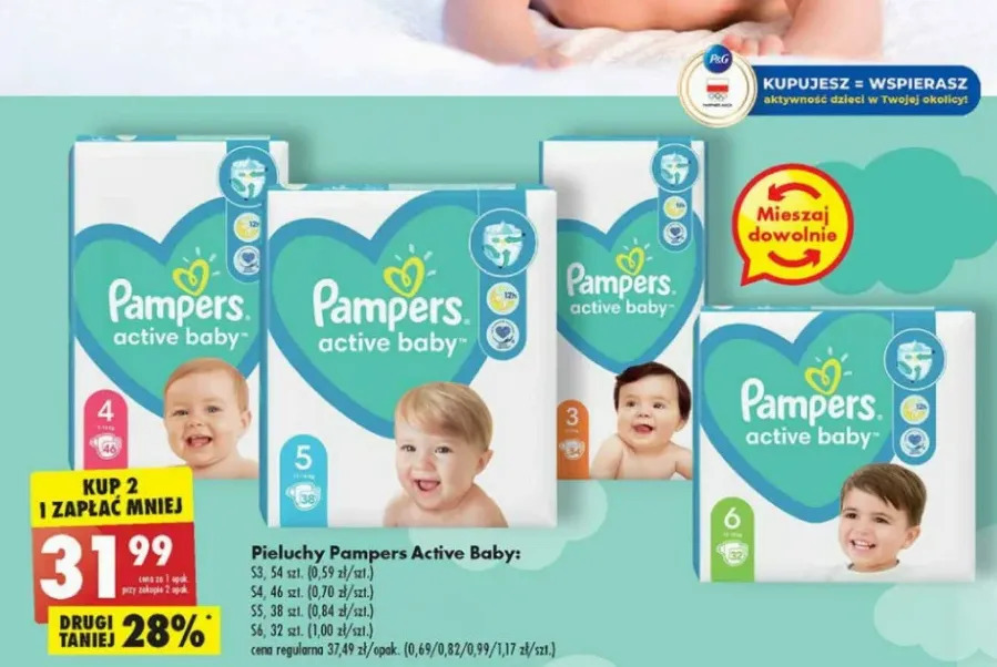 tesco pampers active baby 4