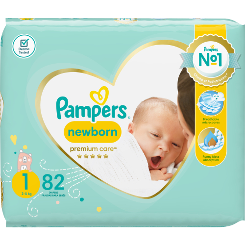 ampers new baby-dry pieluchy 1 newborn 43szt pieluszki