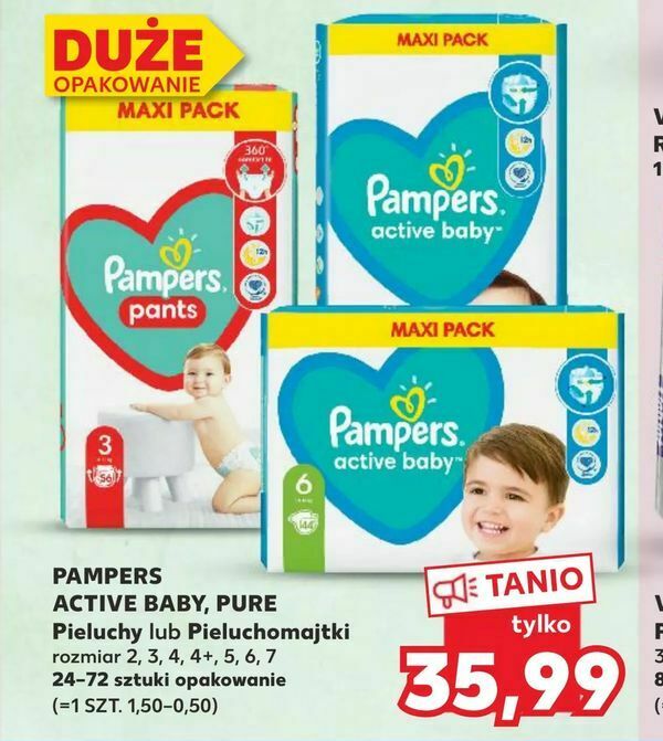 pieluchomajtki pampers pans