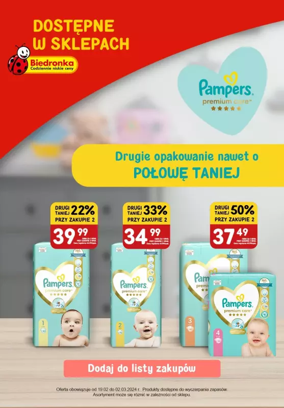 pampers pieluchy promocja