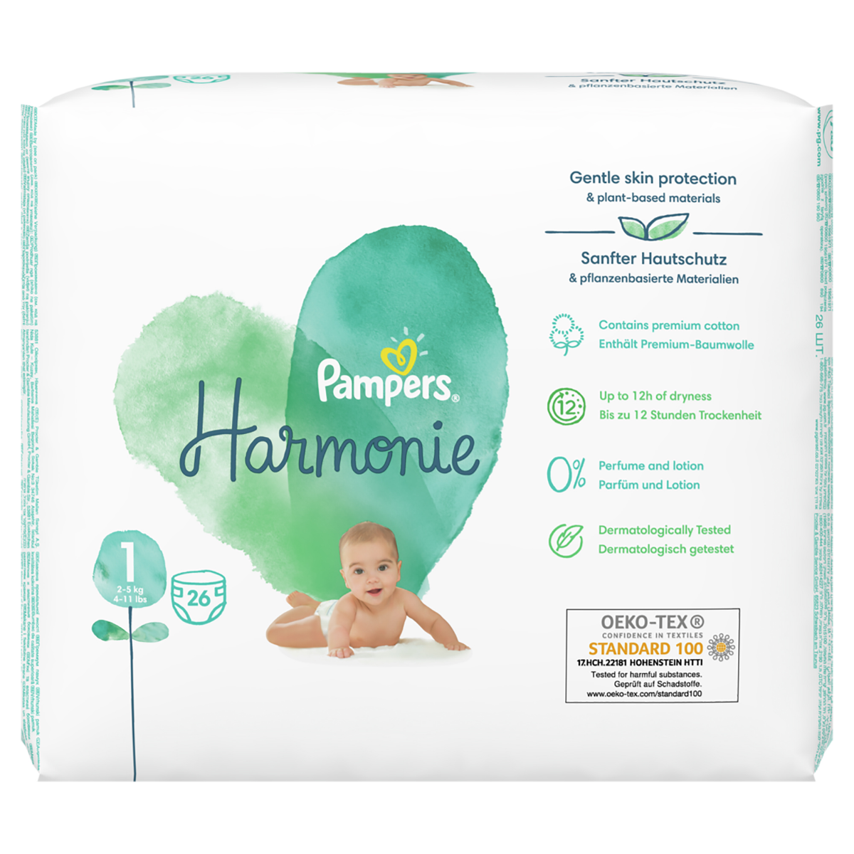 pampers chusteczki nawilżane dla niemowląt 4 x 52 szt