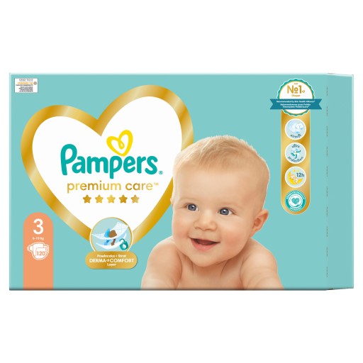 pieluchomajtki pampers premium care 3