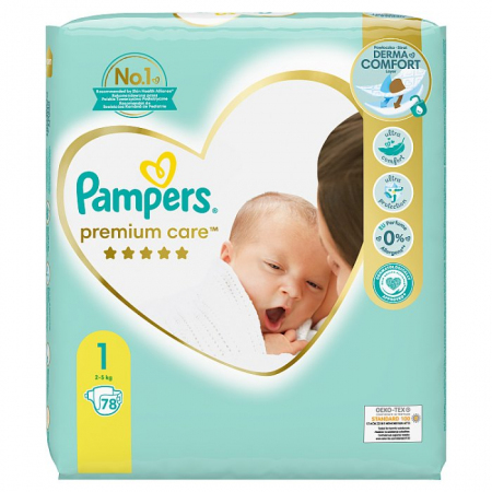 pampers newbaby-dry pieluchy rozmiar 2 mini 3-6kg 43 sztuki