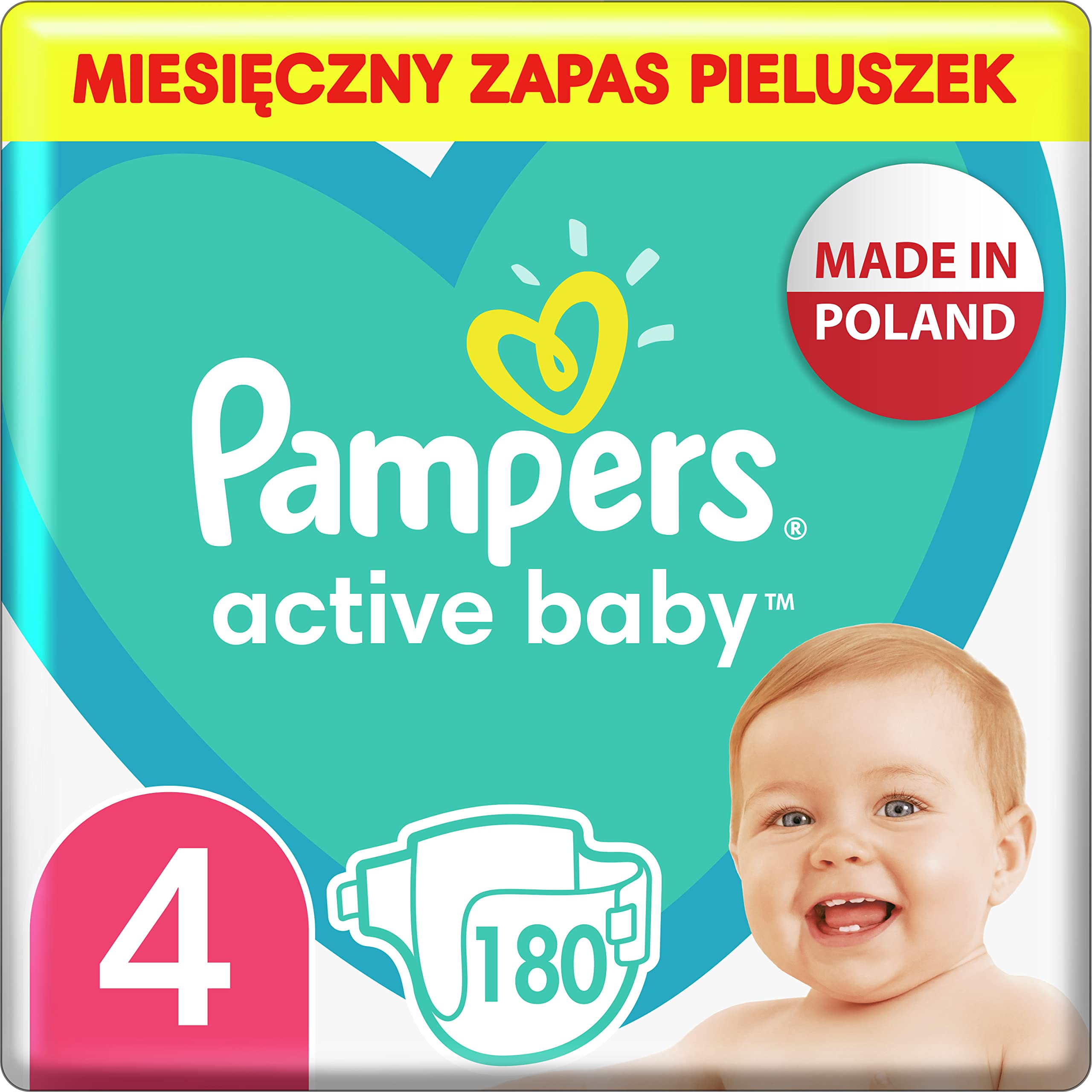 pampers active baby 4 maxi 174 szt