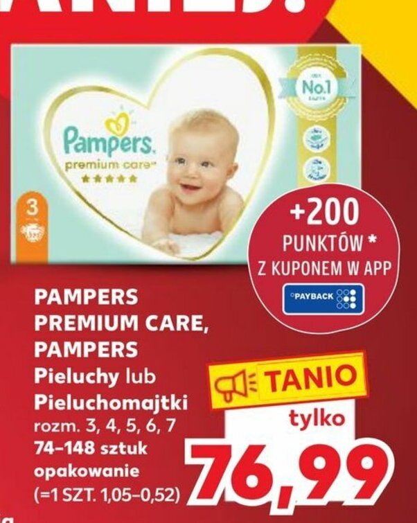 pieluchy pampers 2 cena rossmann