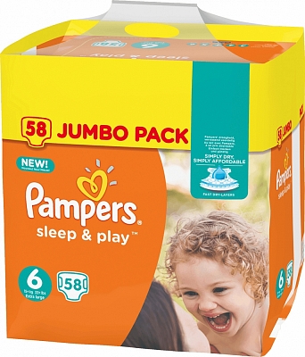 pampers active fit size 3 monthly pack