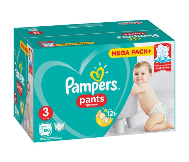 small girl in pampers