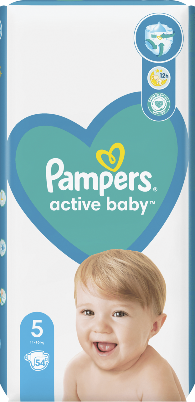 pieluchy pampers active baby-dry 4+ maxi+