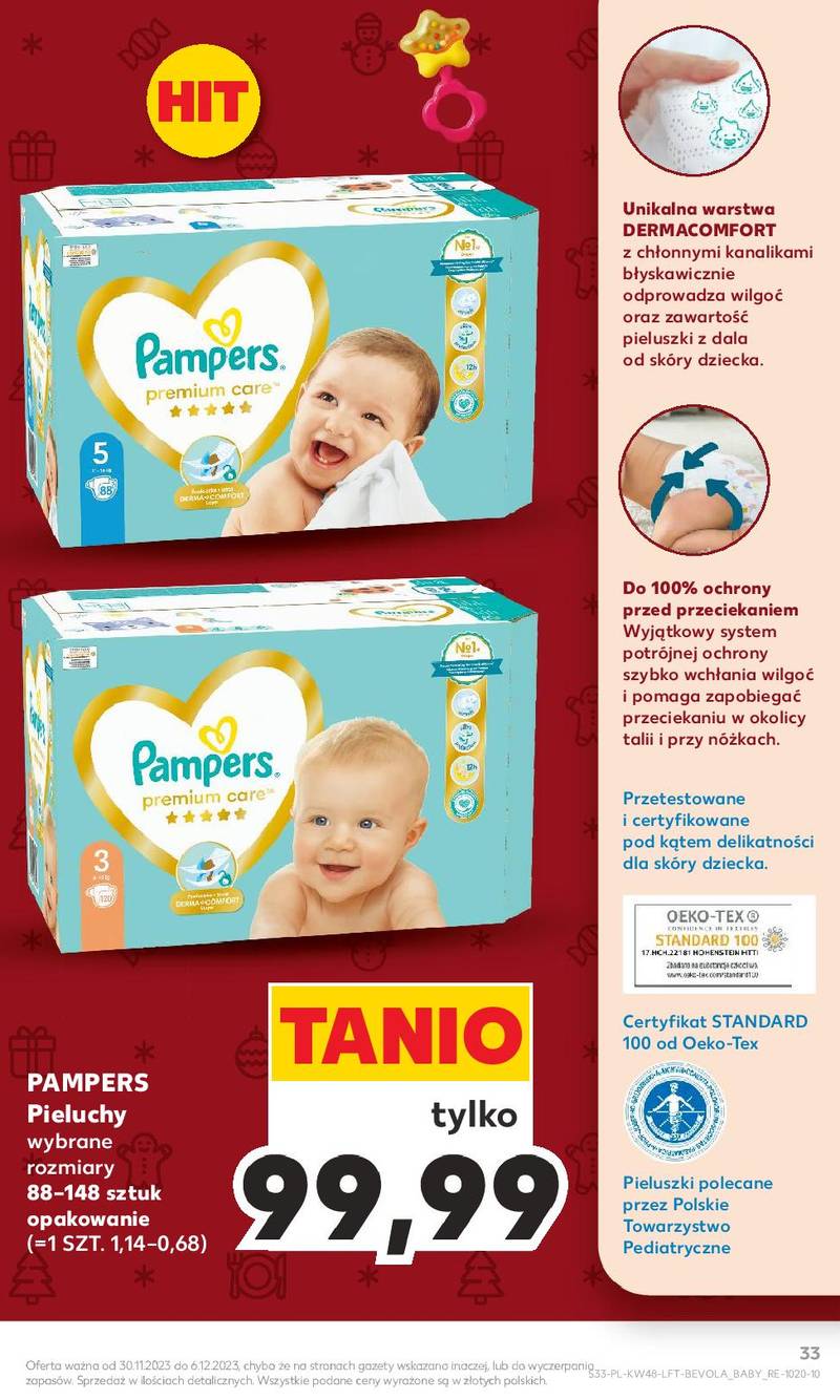 pieluchy pampers premium care 1 newborn