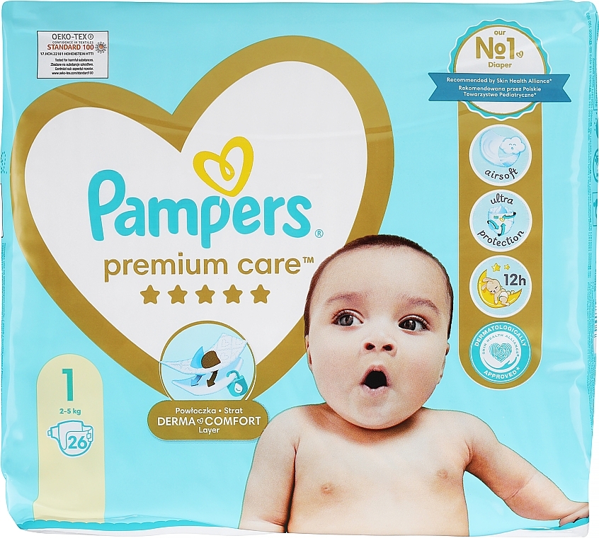 pieluchy premium care rozmiaro 3 204 szt pampers