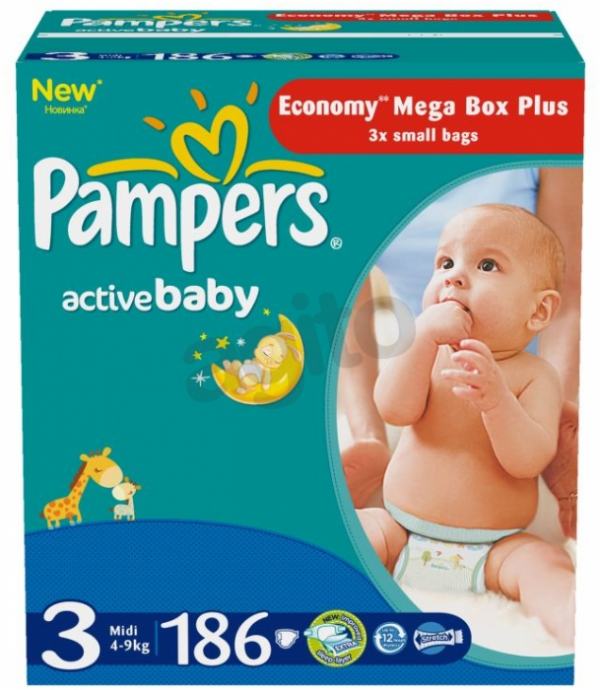 pampers 174szt