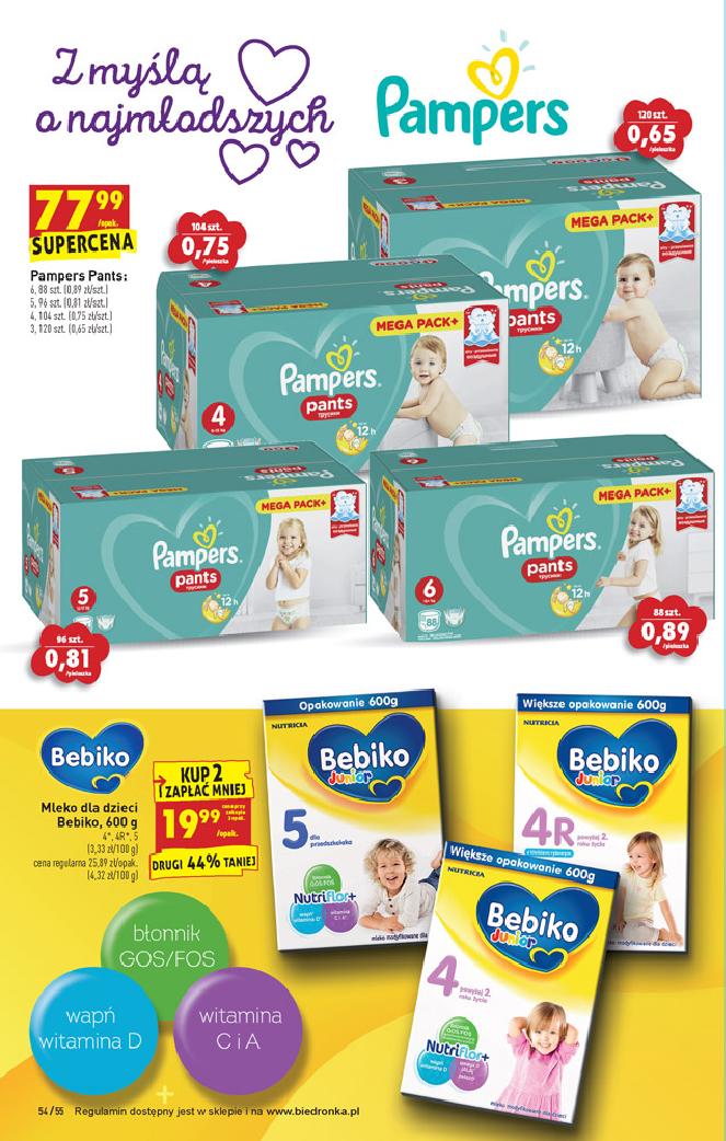 chusteczki nawilżające bezzapachowe pampers