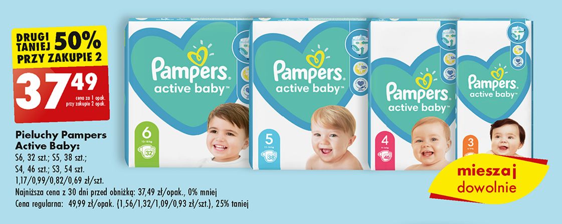 rozmiar maxi pampers