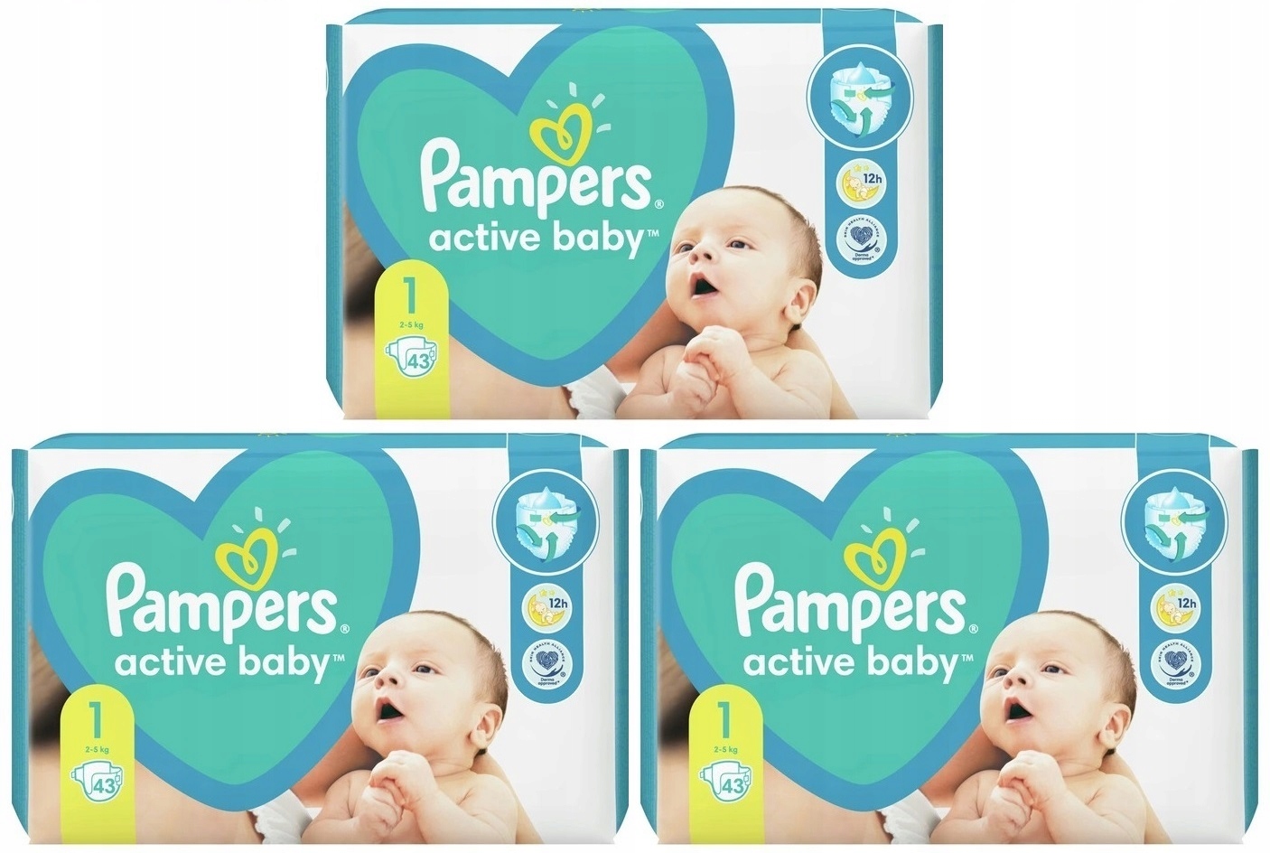 pampers active baby-dry pieluchy 3 midi 42 szt