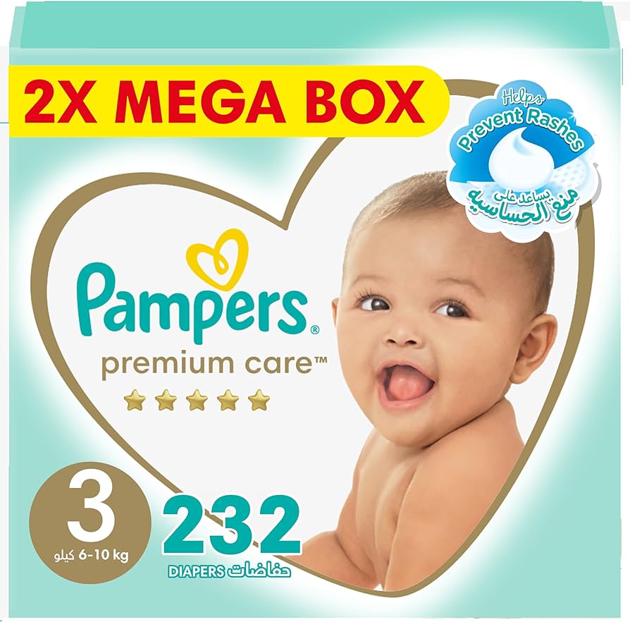 pieluchy pampers 3 208 sztuk