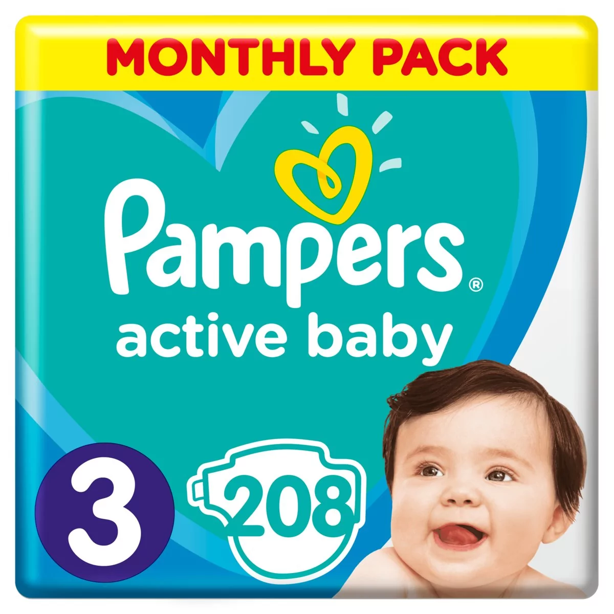 pieluchy pampers active baby dry 4