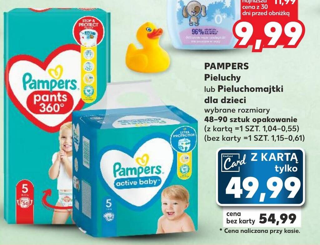 chusteczki pampers aqua