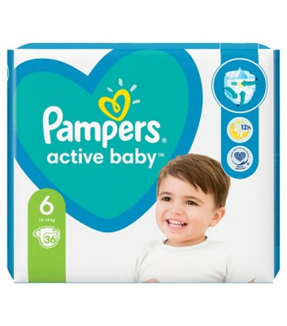 pampers active baby-dry pieluchy rozmiar 4 maxi 7-14kg 174 sztuk