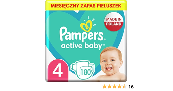 pieluchy active baby 3 152 sztuk