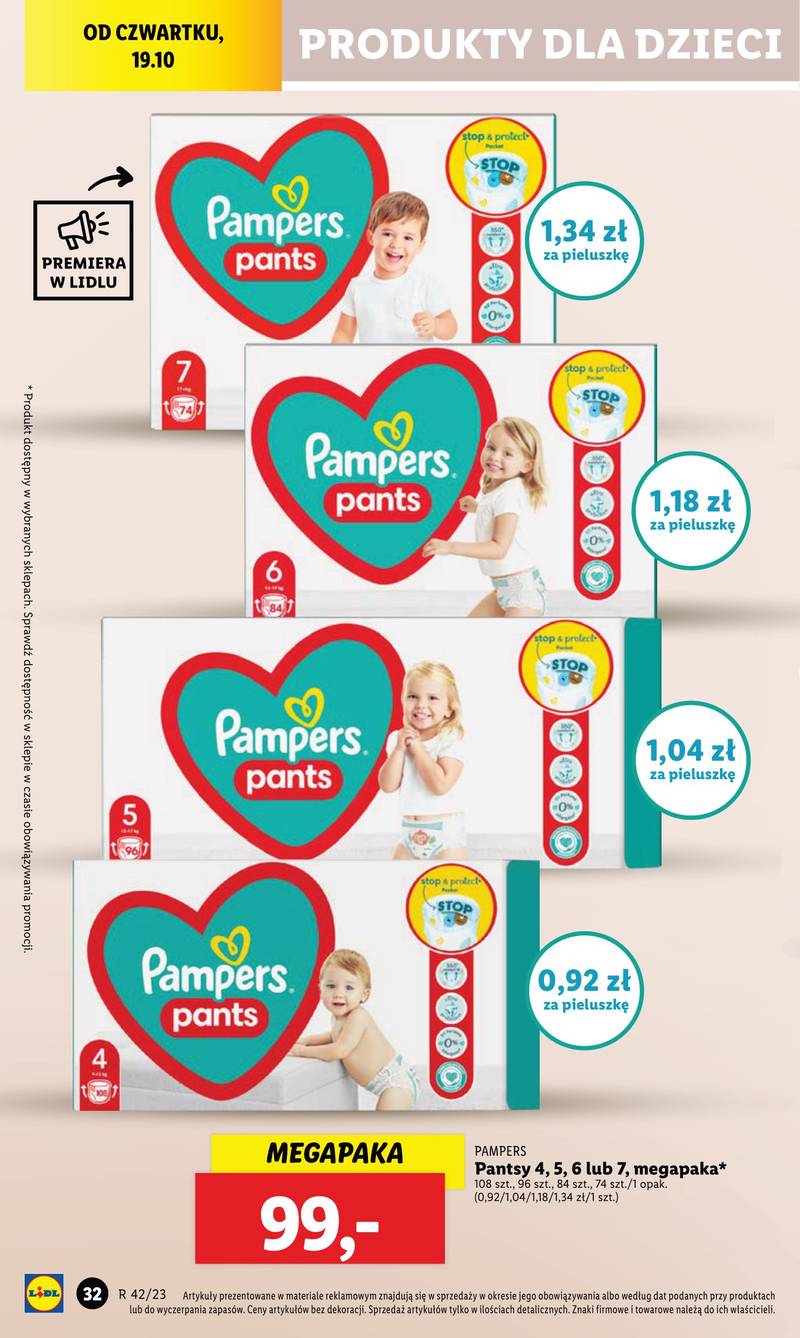 pampers rozmiary pieluch