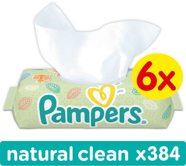 pampers sześciopak chusteczek