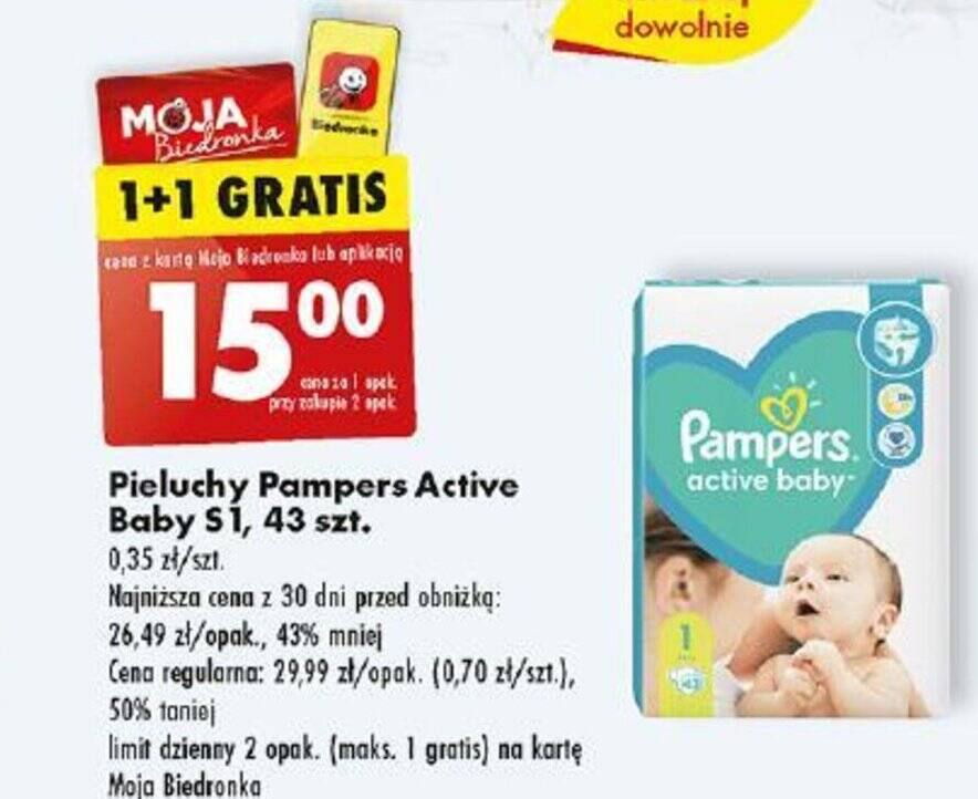 pampers cena 4 sztuki