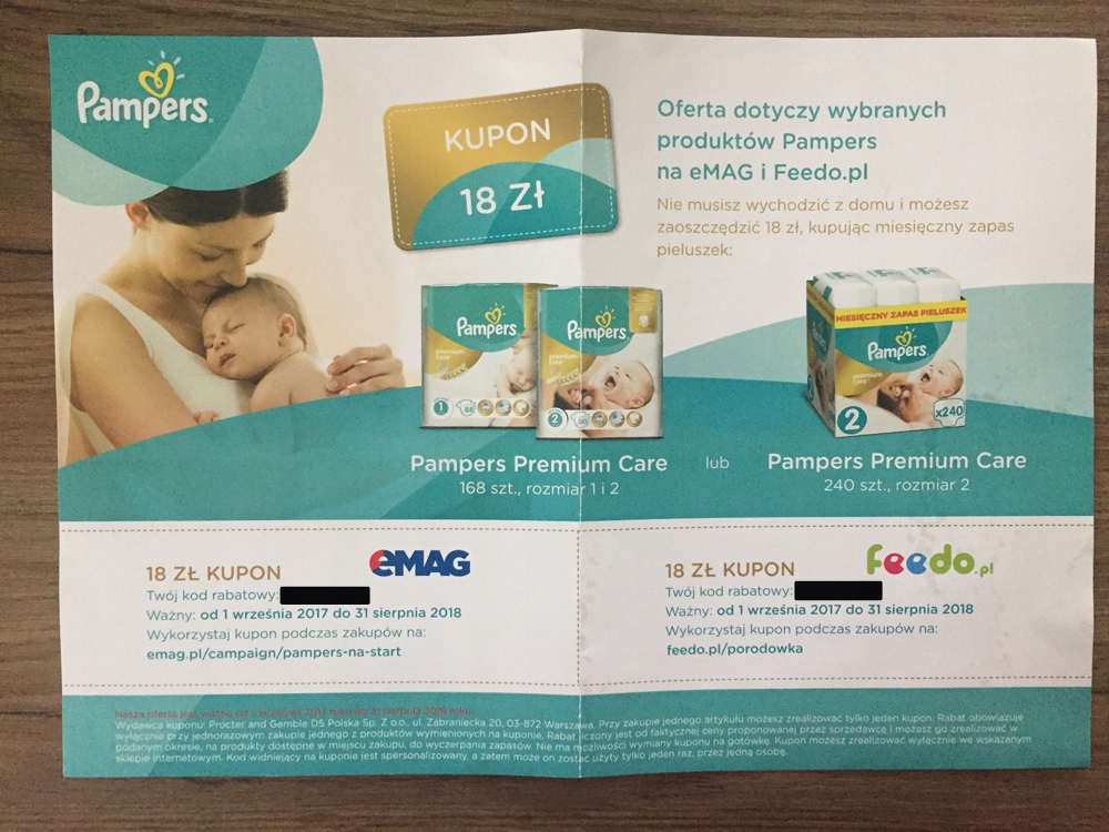 pampers new baby dry 1 promocja