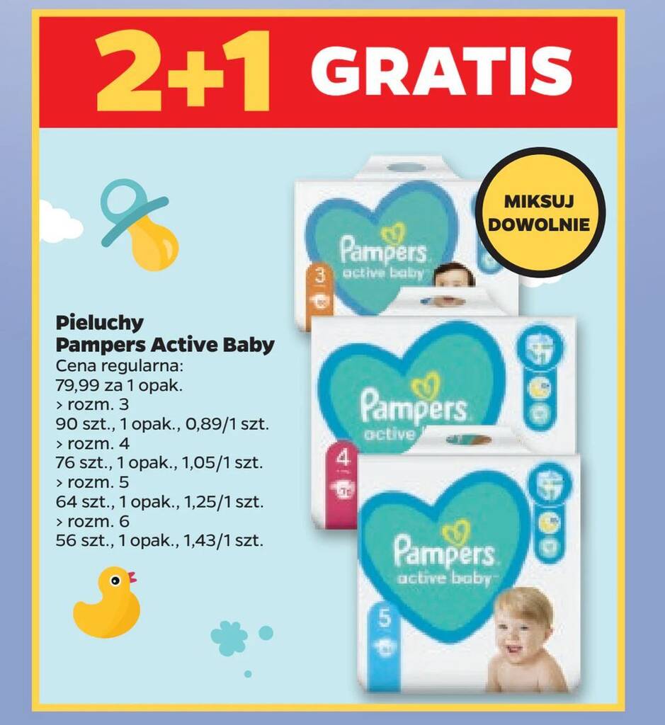 pieluchy pampers biedronka cena