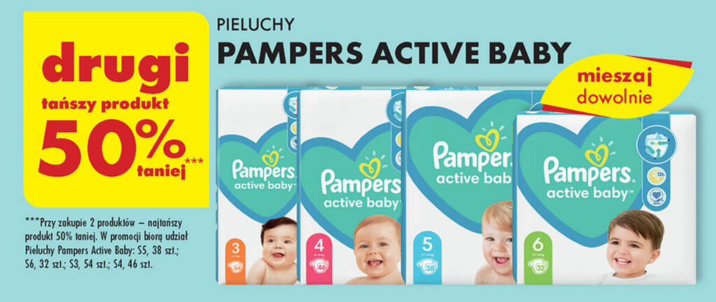 ranking pieluch pampers do 6kg