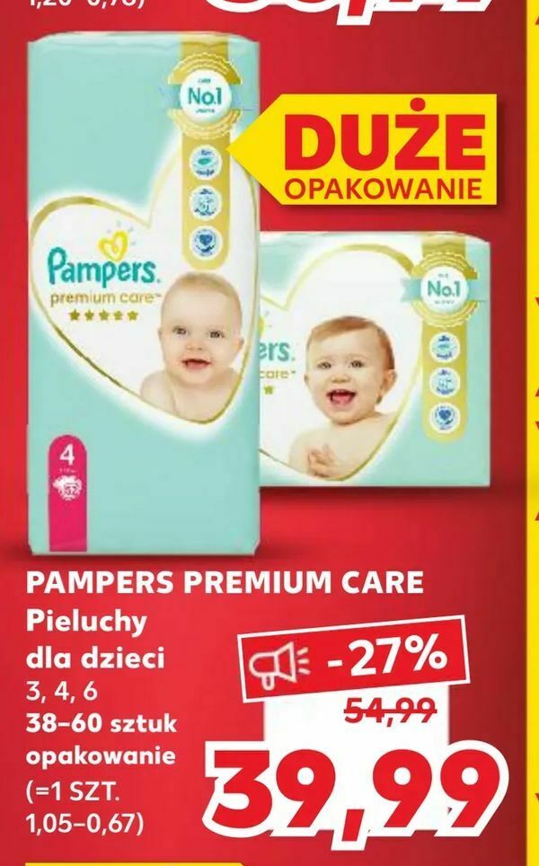 pampers premium care 1 78 sztuk cena