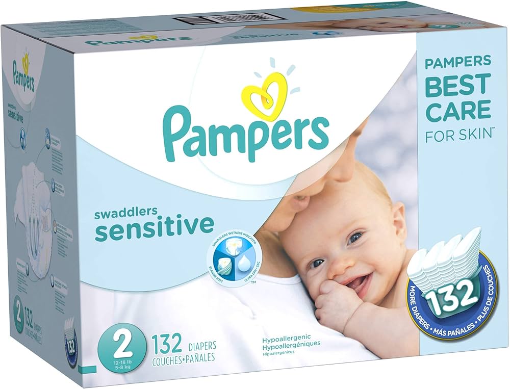 pampers sensitive chusteczki dla niemowląt 12x56 szt