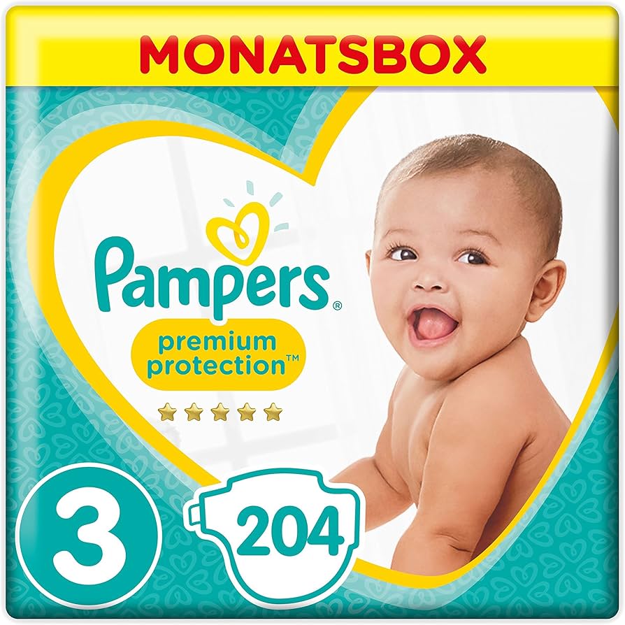 pampers premium care pieluchy jednorazowe rozmiar 3 midi 204 szt