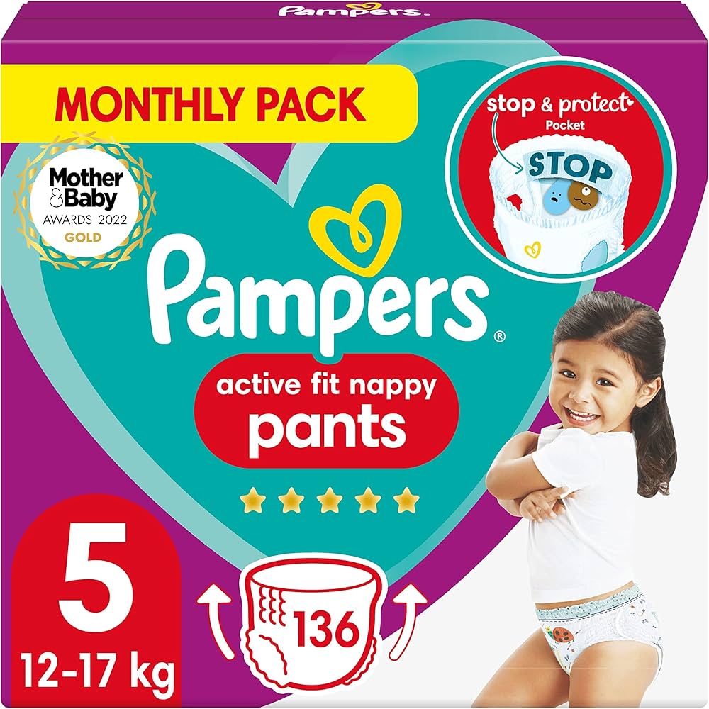 pampersy pampers zalozone na dziecko raczkujonce