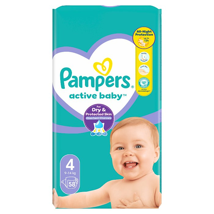 pampers active baby dry 4zapas miesięczny