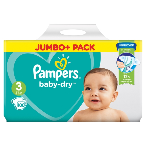 pampers new baby-dry pieluchy 3 mini 100szt