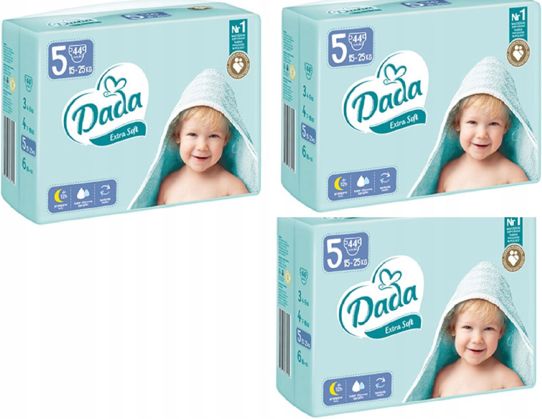 pampers liczba mokrych pieluszek