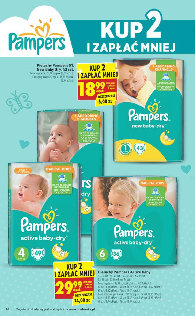 pampers baby dry 5 72 sztuki