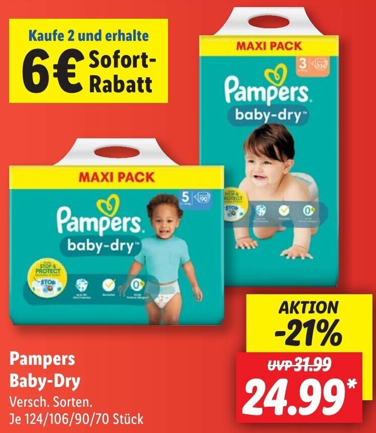 pampers 104 szt