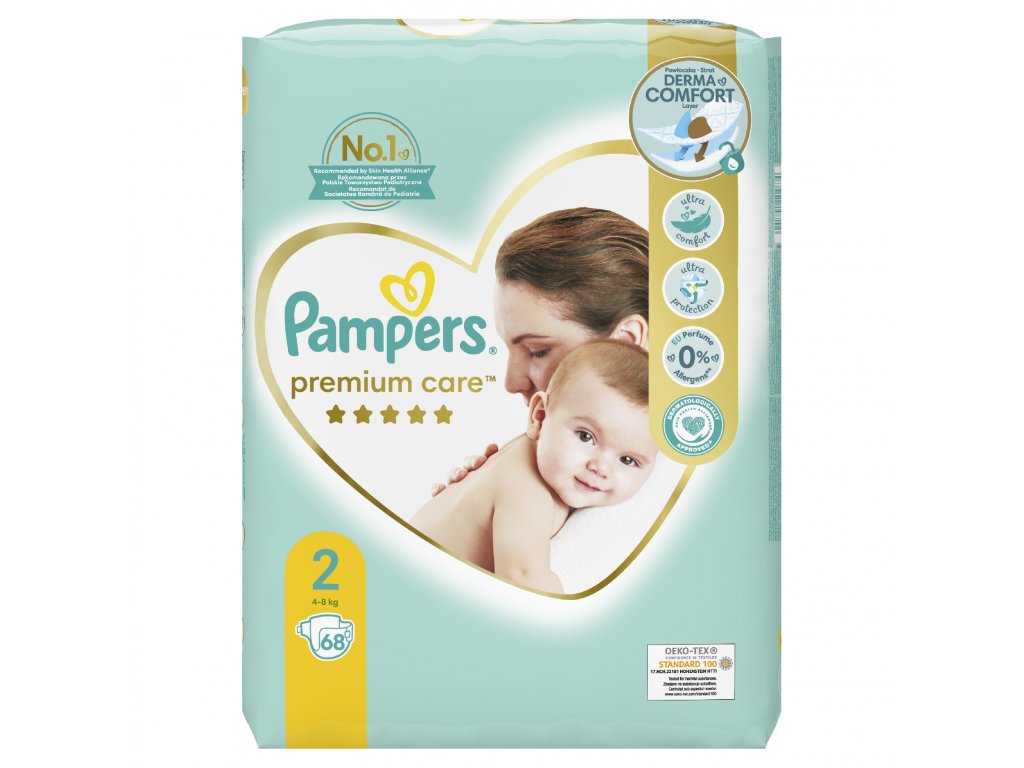 pieluchy pampers premium care 2 mini 3-6 kg miesięczny