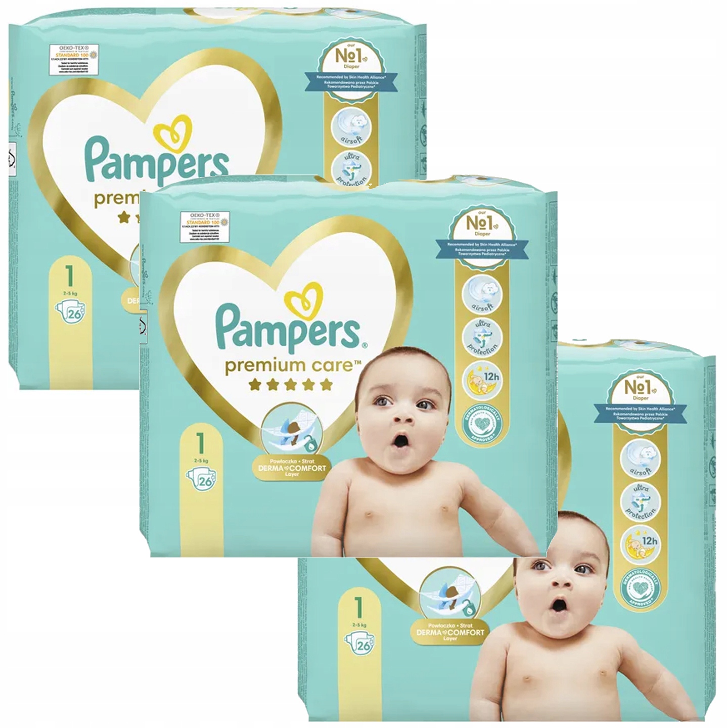 pampers size chart in kg india