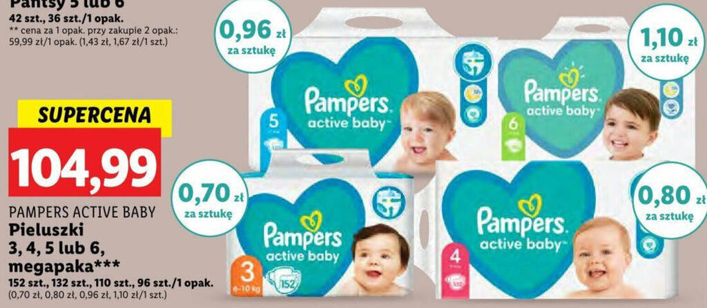 pieluszki jenorazowe pampers pure