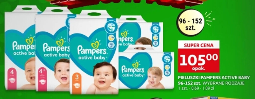 pampers 3 68 sztuk