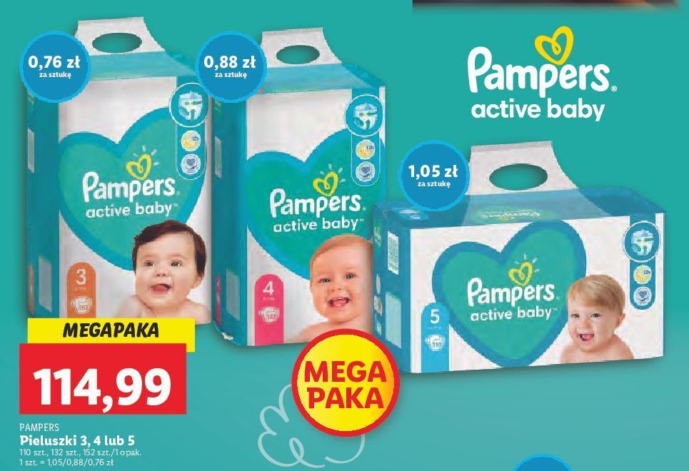 pieluchomajtki pampers 4 88 sztukallegro