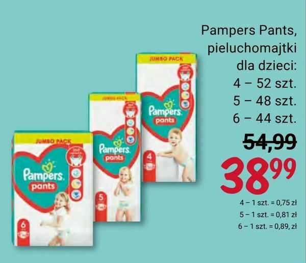 pampers pieluszki na pempek