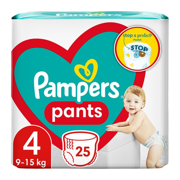 baby wearing pampers