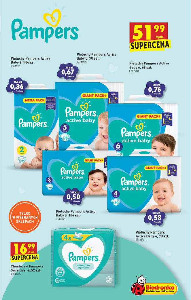 pampers 3 54 szt