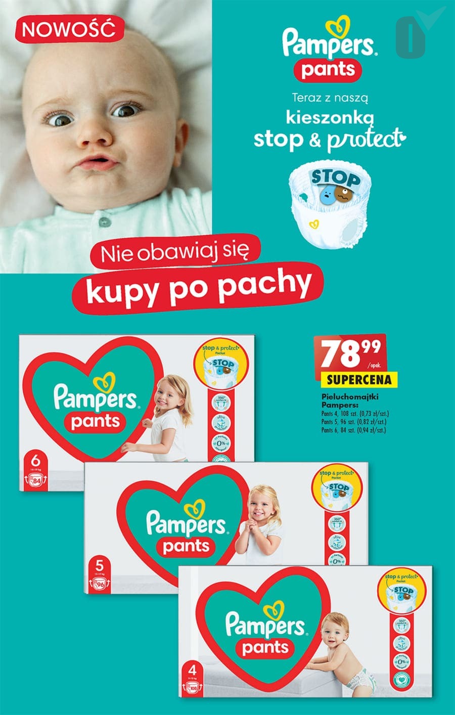 pampers 3 rozmiar 150 szt cena