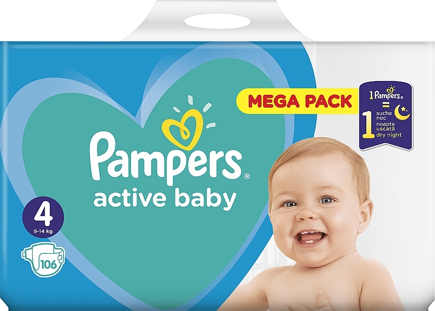 pampers active baby midi mega pack