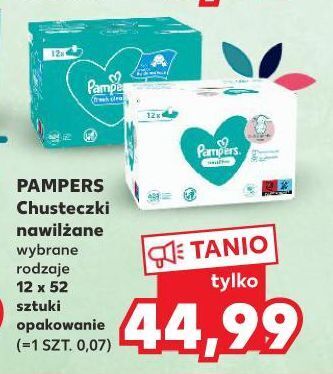 pampers chusteczki od urodzenia